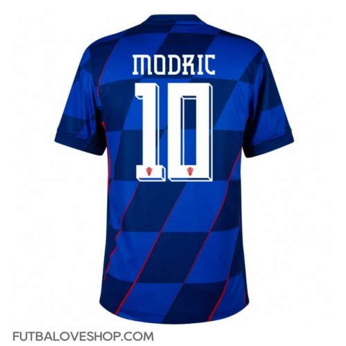 Dres Chorvátsko Luka Modric #10 Preč ME 2024 Krátky Rukáv